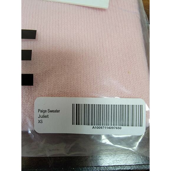 Billie the Label Button Front Short Sleeve Sweater Pink Size XS Cashmere Blend - Picture 6 of 7